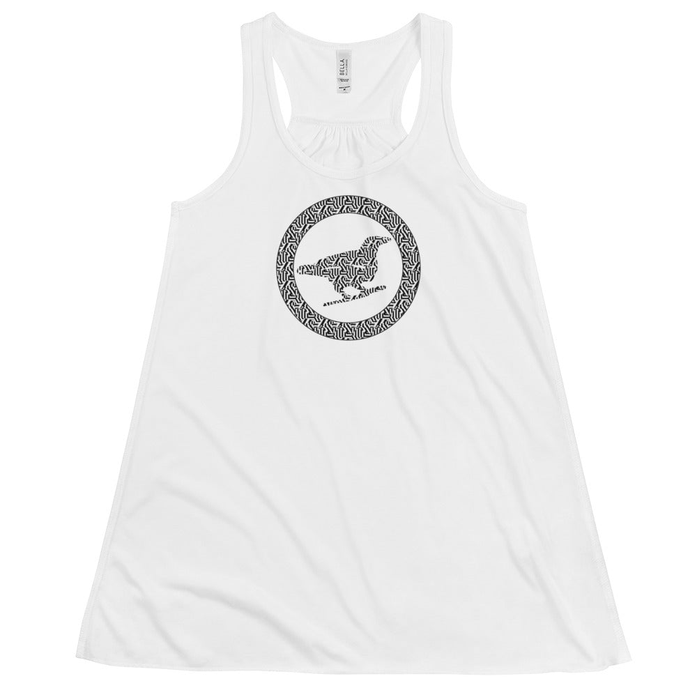 Dazzle Camo Women's Flowy Racerback Tank